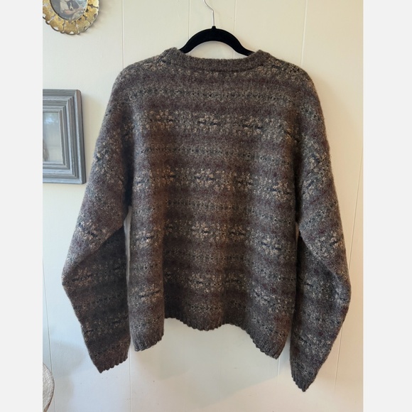 EUC Woolrich Wool Blend Multi Colored Fair Isle Sweater Men’s Size XL - Picture 6 of 9